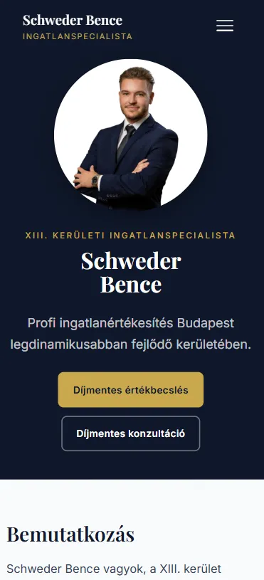 Ingatlanos Személyes Márka Mobile